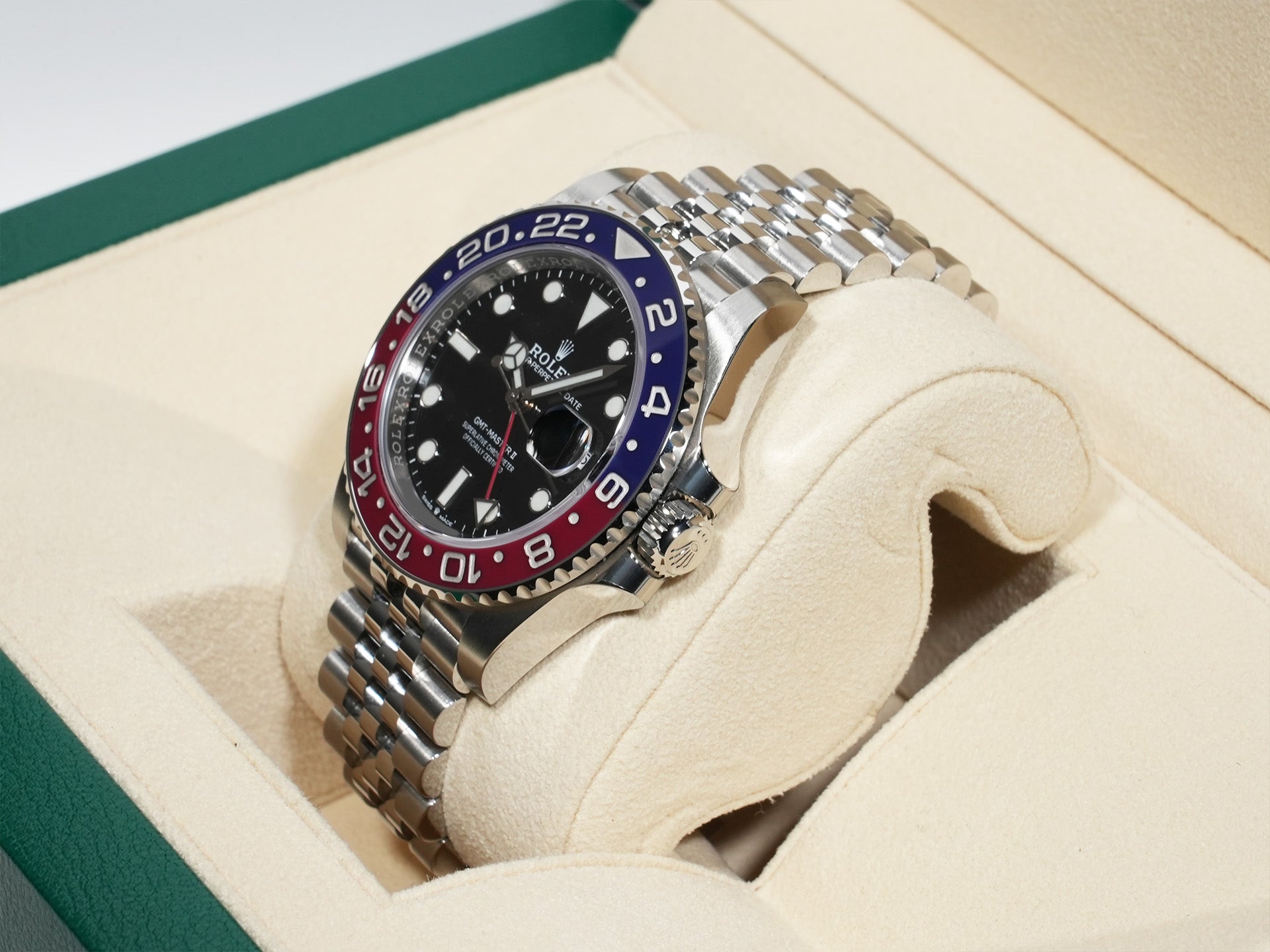 ロレックス GMTマスターII Ref.126710BLRO ステンレススチール ブラック文字盤 ジュビリーブレスレット 極美品 omhkgsgz