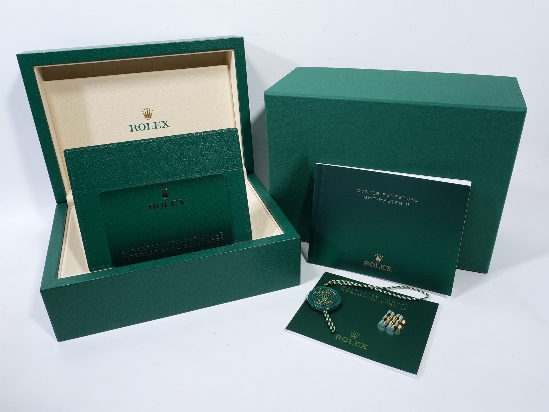 ロレックス GMTマスターII Ref.126713GRNR ステンレススチール/イエローゴールド ブラック文字盤 ジュビリーブレスレット 美中古 deaeoird