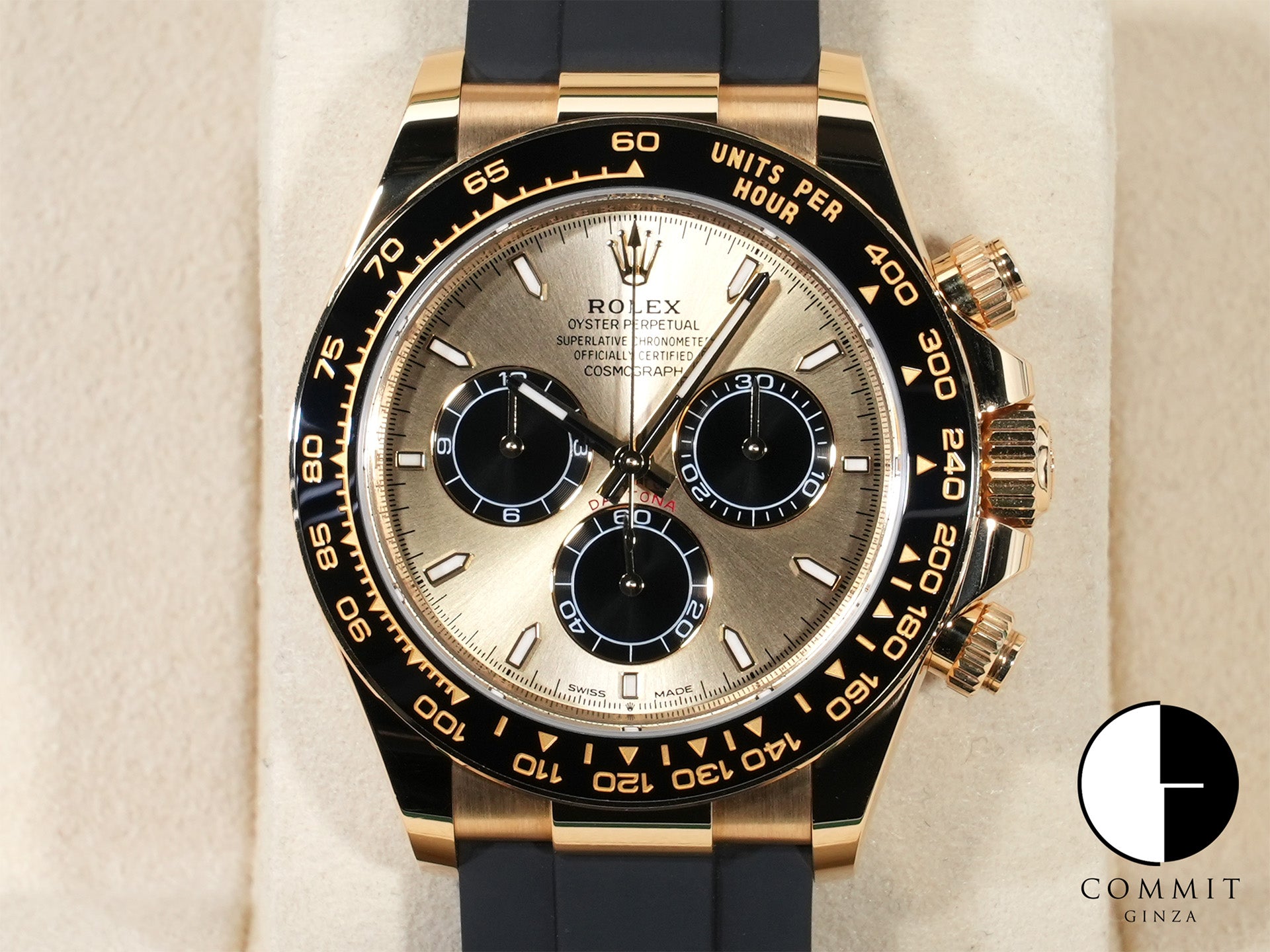 ロレックス デイトナ Ref.126518LN イエローゴールド ゴールデンxブライトブラック文字盤 中古 k32govmx