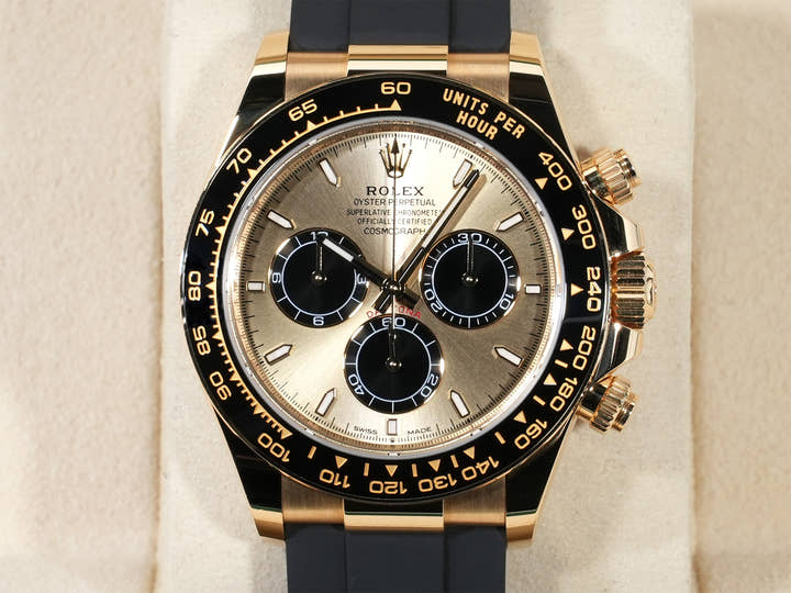 ロレックス デイトナ Ref.126518LN イエローゴールド ゴールデンxブライトブラック文字盤 中古 k32govmx