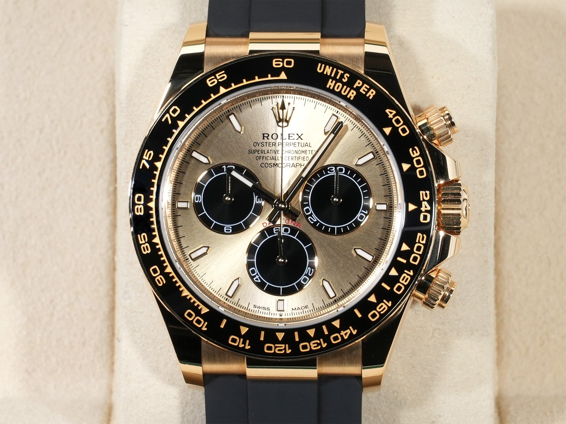 ロレックス デイトナ Ref.126518LN イエローゴールド ゴールデンxブライトブラック文字盤 中古 k32govmx