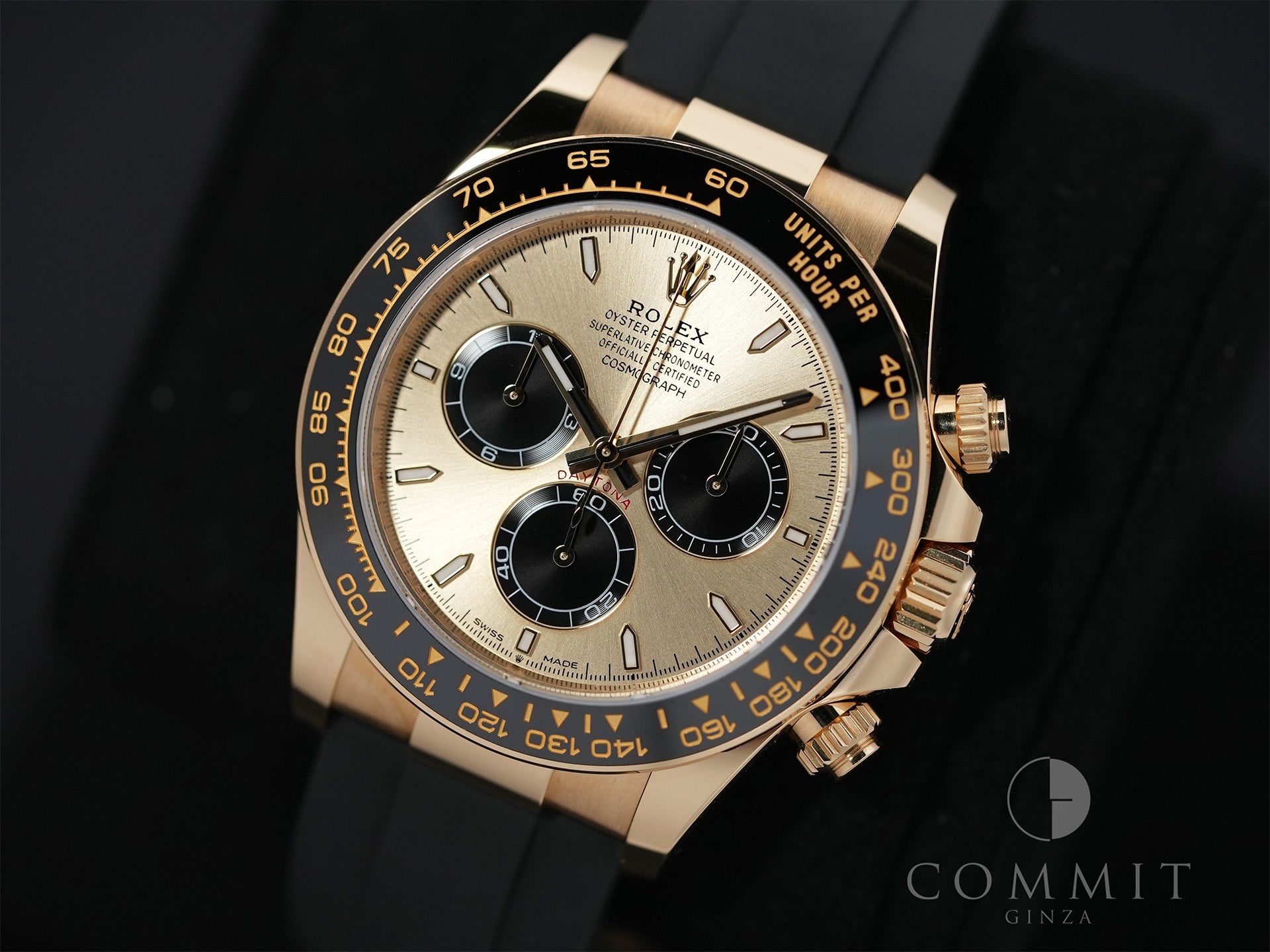 ロレックス デイトナ Ref.126518LN イエローゴールド ゴールデンxブライトブラック文字盤 中古 k32govmx