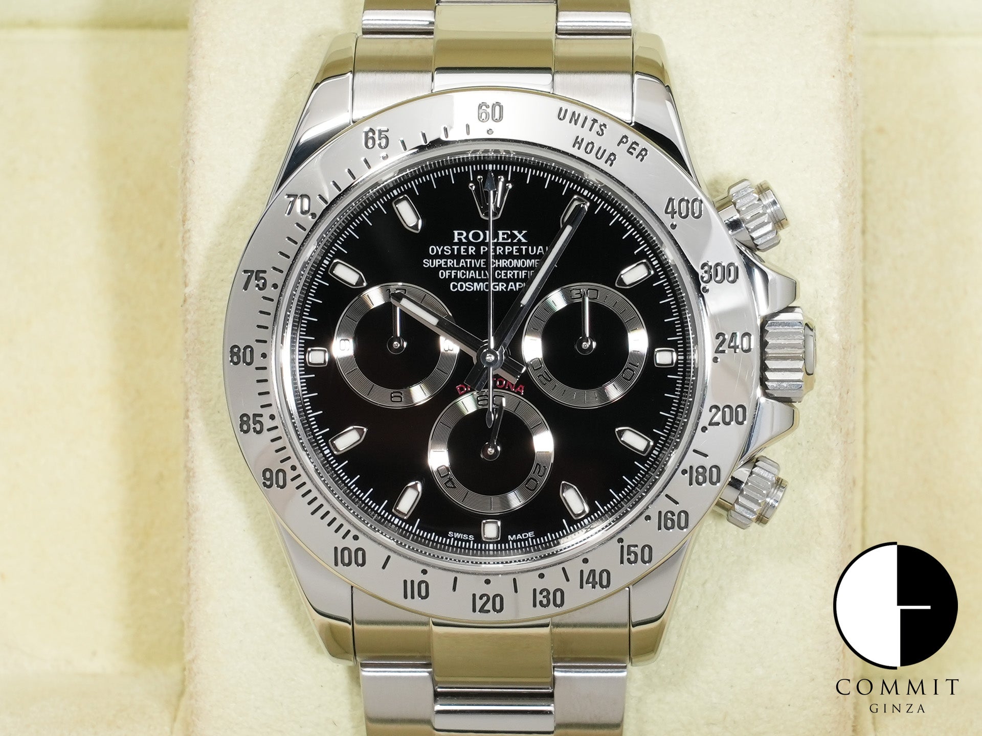 ロレックス デイトナ Ref.116520 ステンレススチール ブラック文字盤 中古 sps65gzh