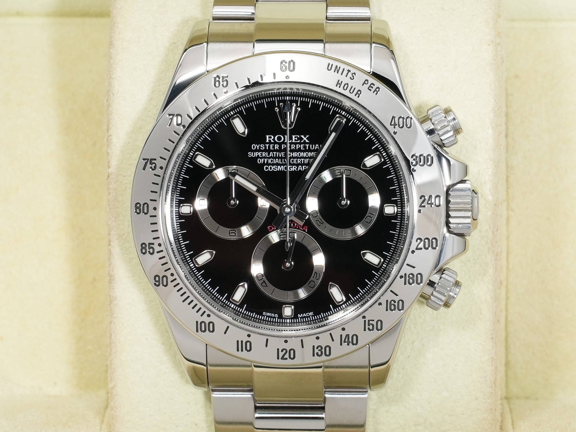 ロレックス デイトナ Ref.116520 ステンレススチール ブラック文字盤 中古 sps65gzh