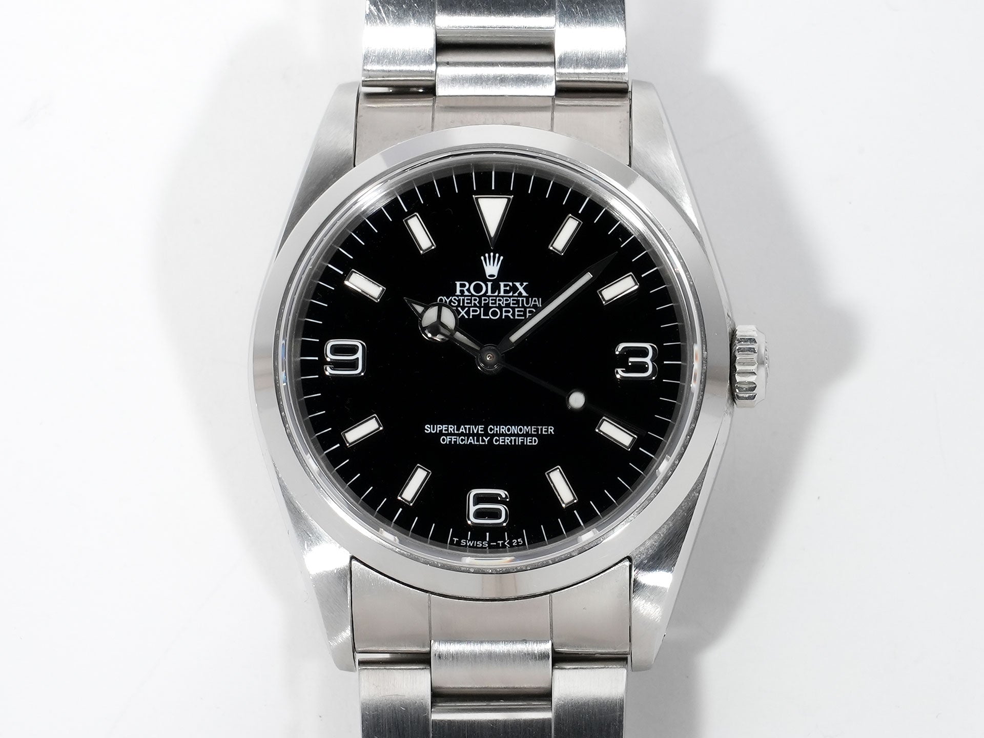 ロレックス エクスプローラーI Ref.14270 ステンレススチール ブラック文字盤 オイスターブレスレット 中古 gkvfxzy7