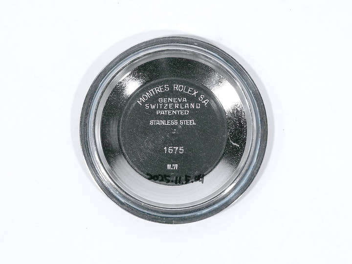 ロレックス GMTマスター Ref.1675 ステンレススチール ブラック文字盤 オイスターブレスレット 中古 9wto6drp