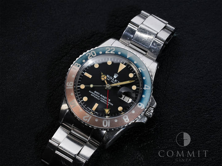 ロレックス GMTマスター Ref.1675 ステンレススチール ブラック文字盤 オイスターブレスレット 中古 9wto6drp