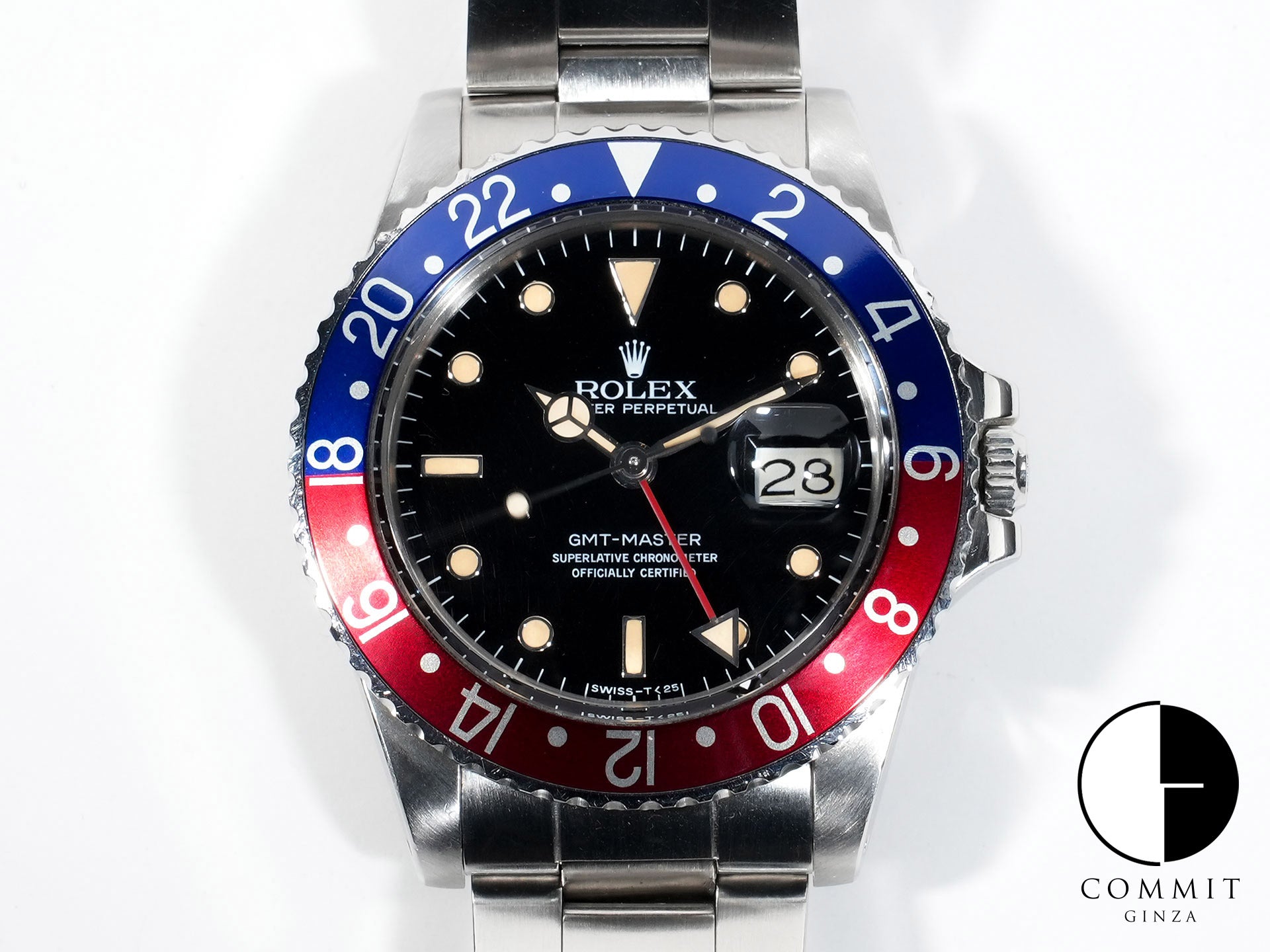 ロレックス GMTマスター Ref.16750 ステンレススチール ブラック文字盤 オイスターブレスレット 中古 b3x3eqjh