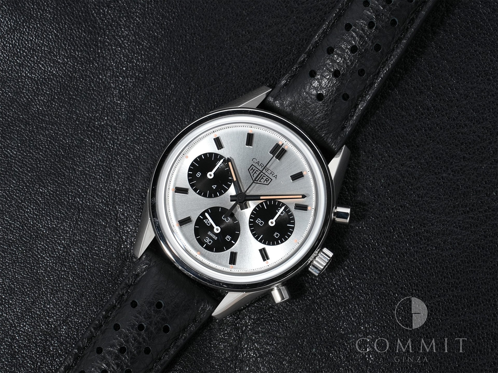 タグホイヤー カレラ クロノグラフ 60周年 アニバーサリーエディション Ref.CBK221H.FC8317 ステンレススチール シルバー文字盤 美中古 xbpi66eo