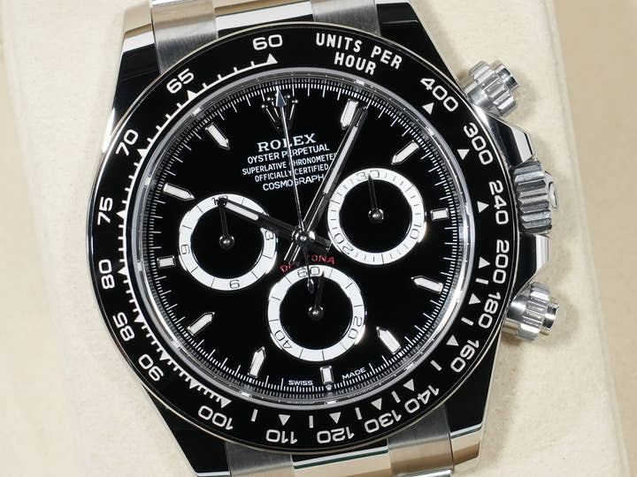 ROLEX Daytona Ref. 126500LN Stainless Steel Black Dial Unused 5x4qgfwr