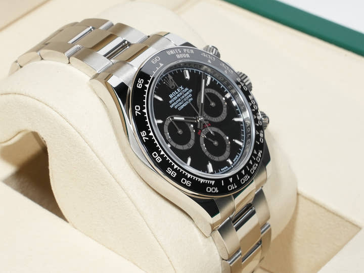 ROLEX Daytona Ref. 126500LN Stainless Steel Black Dial Unused 5x4qgfwr