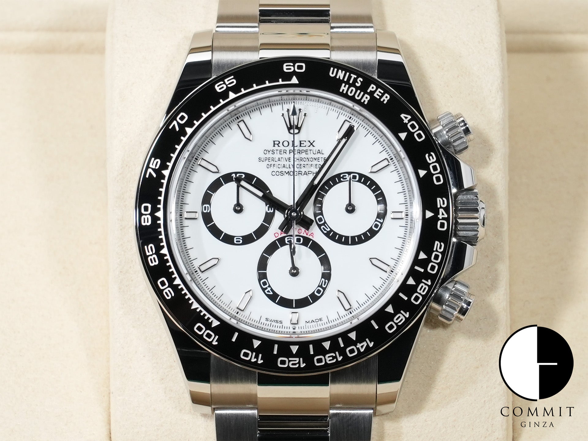 ロレックス デイトナ Ref.126500LN ステンレススチール ホワイト文字盤 未使用 t9b7qzq3