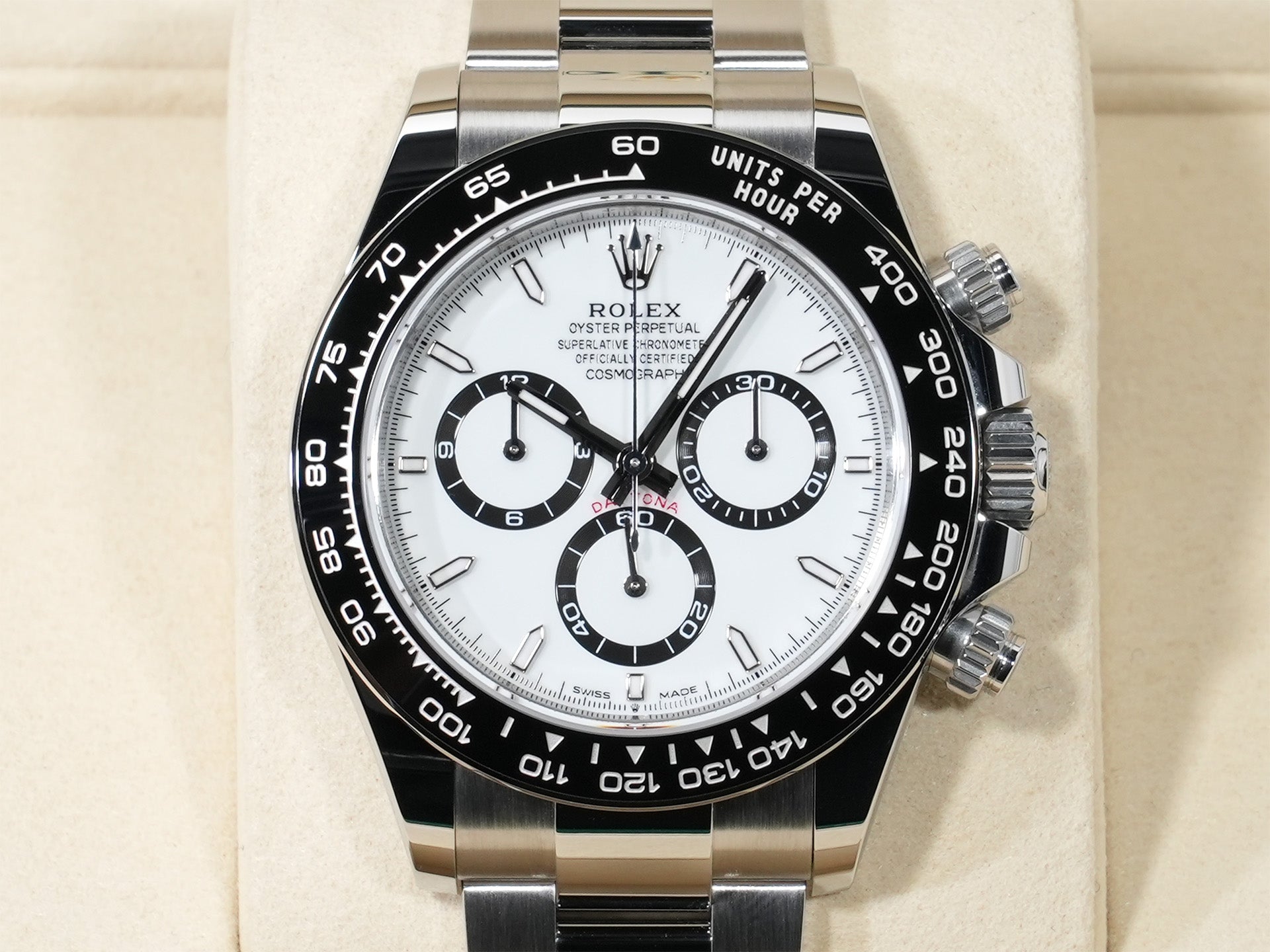 ロレックス デイトナ Ref.126500LN ステンレススチール ホワイト文字盤 未使用 t9b7qzq3