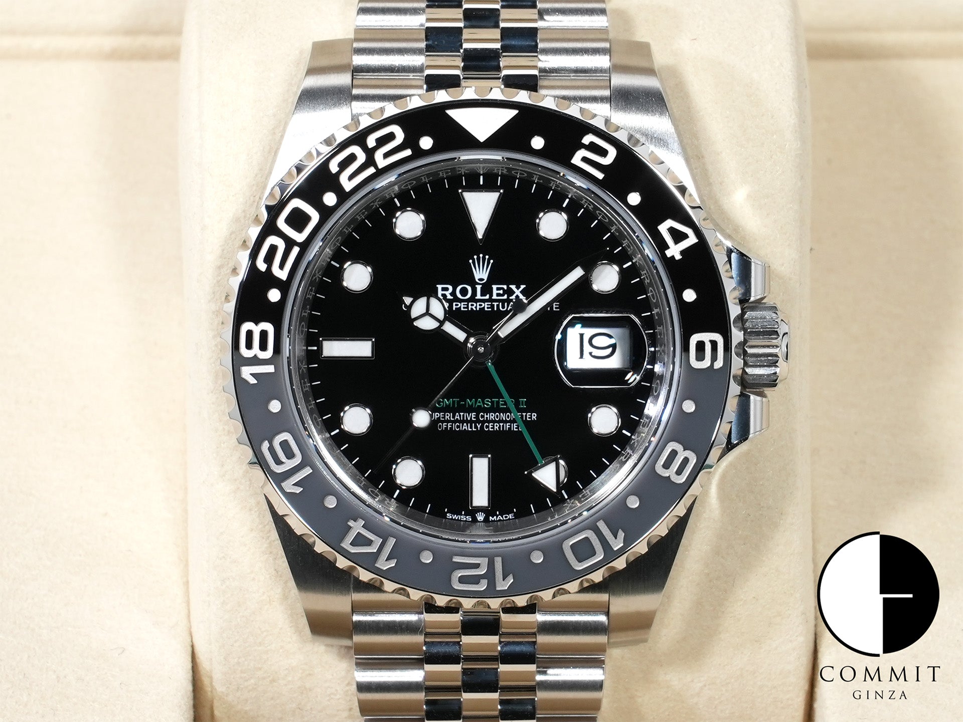 ロレックス GMTマスターII Ref.126710GRNR ステンレススチール ブラック文字盤 ジュビリーブレスレット 未使用 ws3jpwxd