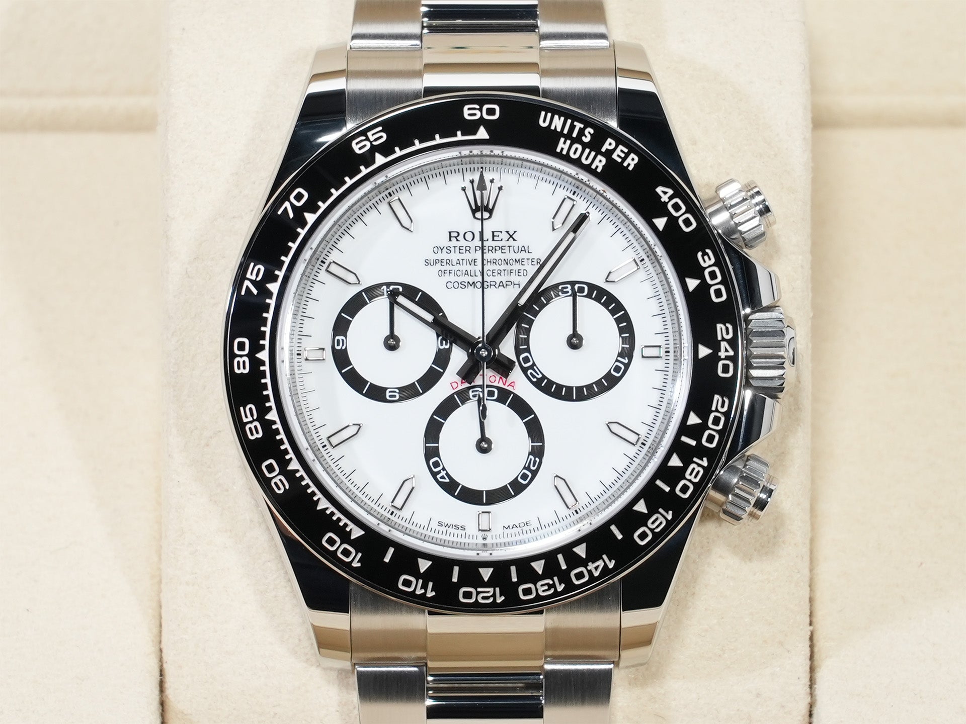 ロレックス デイトナ Ref.126500LN ステンレススチール ホワイト文字盤 未使用 5ch7dkhm