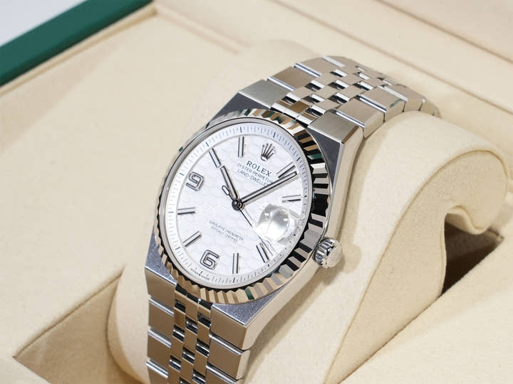 ロレックス ランドドゥエラー Ref.127234 ステンレススチール/ホワイトゴールド ホワイト文字盤 ジュビリーブレスレット 未使用 q2vpco67