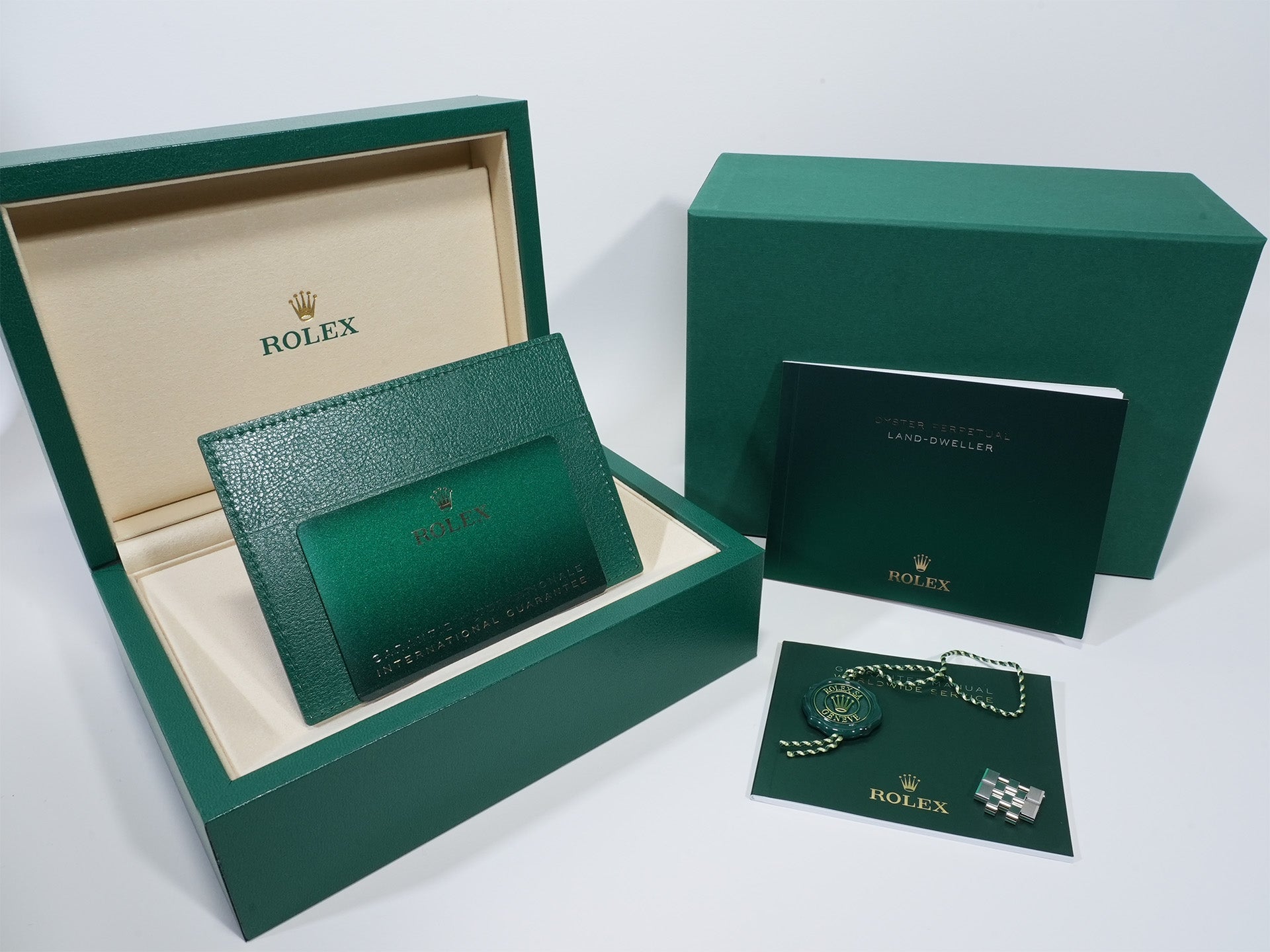 ロレックス ランドドゥエラー Ref.127234 ステンレススチール/ホワイトゴールド ホワイト文字盤 ジュビリーブレスレット 未使用 q2vpco67