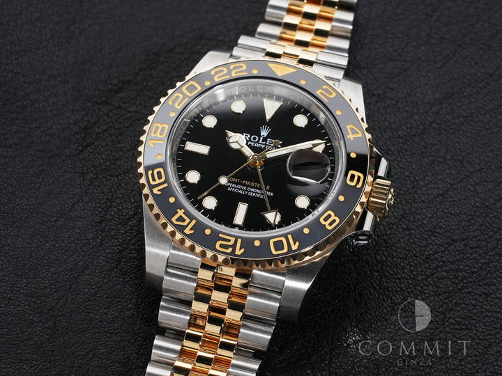 ロレックス GMTマスターII Ref.126713GRNR ステンレススチール/イエローゴールド ブラック文字盤 ジュビリーブレスレット 極美品 e3m64ce2