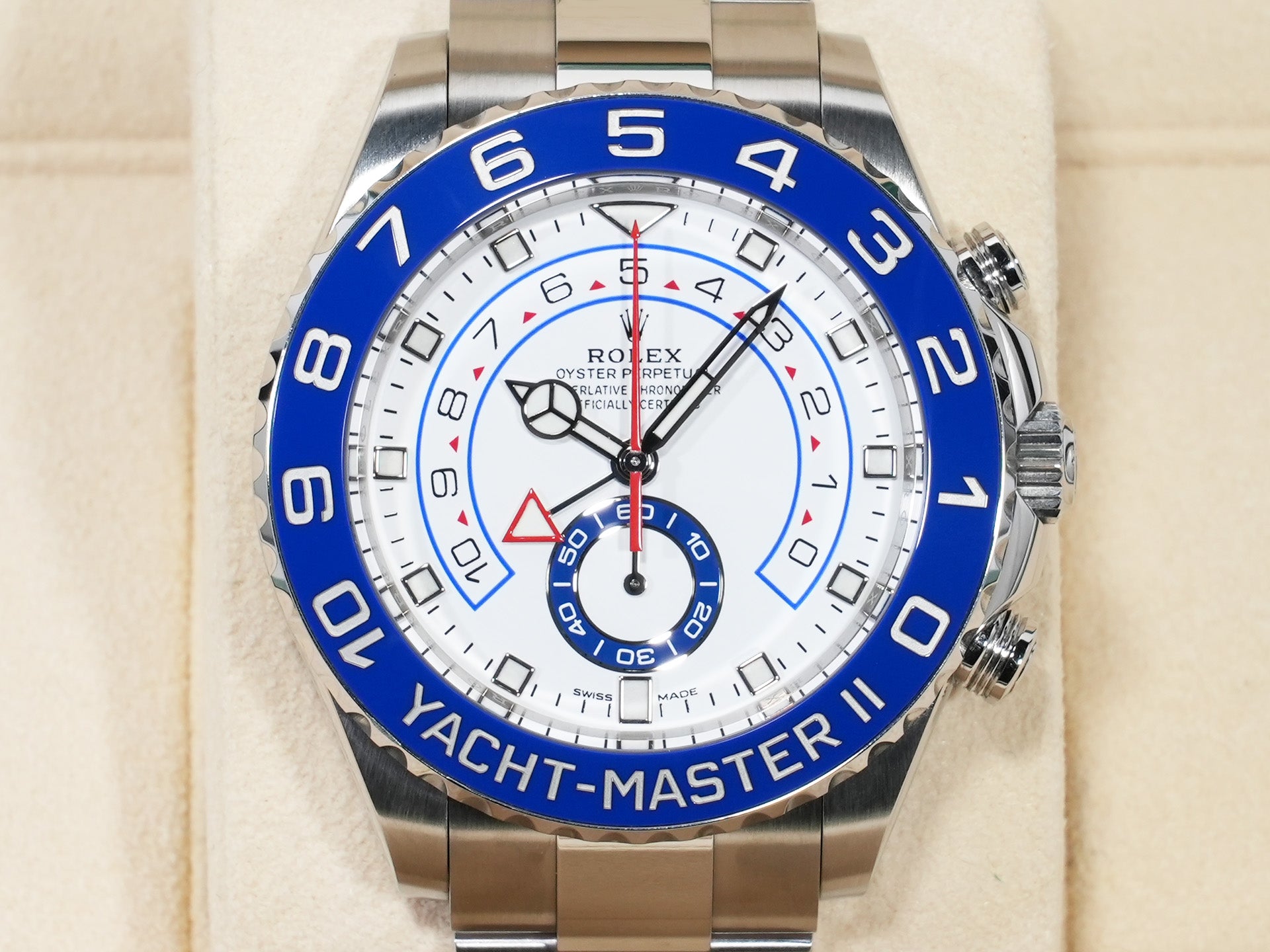 ロレックス ヨットマスターII Ref.116680 ステンレススチール ホワイト文字盤 美中古 75zfmhvm