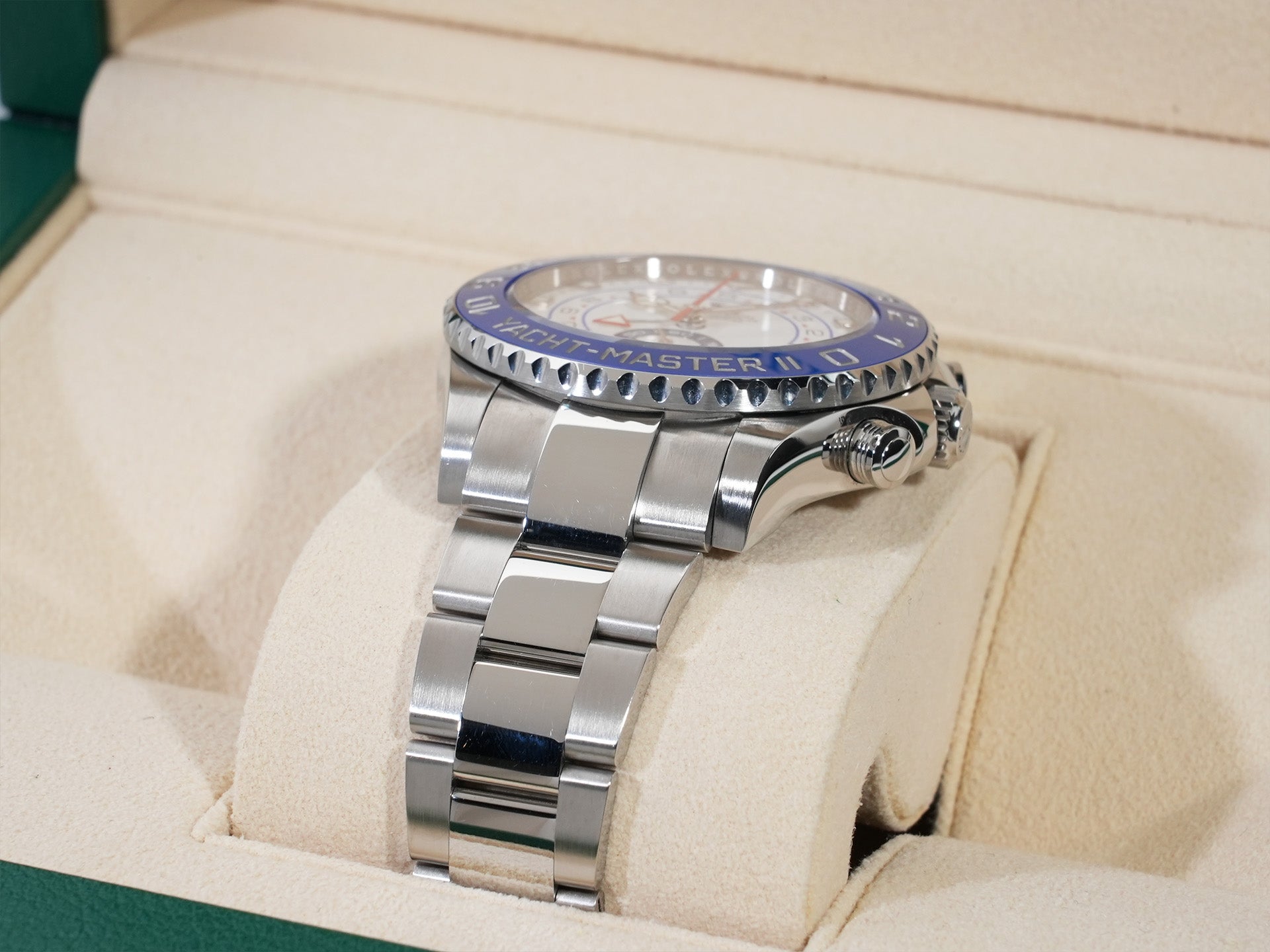 ロレックス ヨットマスターII Ref.116680 ステンレススチール ホワイト文字盤 美中古 75zfmhvm