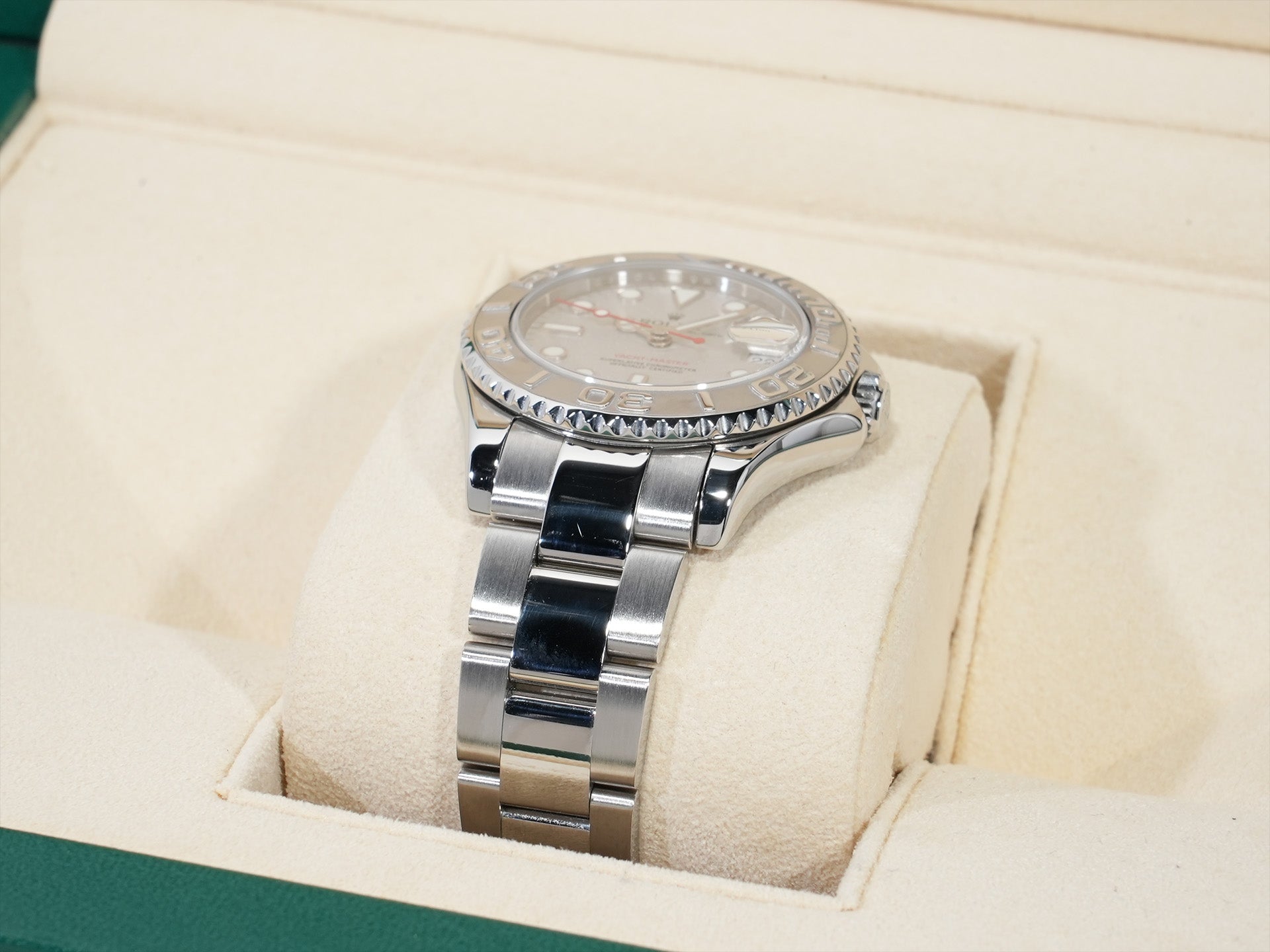 ロレックス ヨットマスター Ref.168622 ステンレススチール/プラチナ ロレジウム文字盤 美中古 mrn7dnij