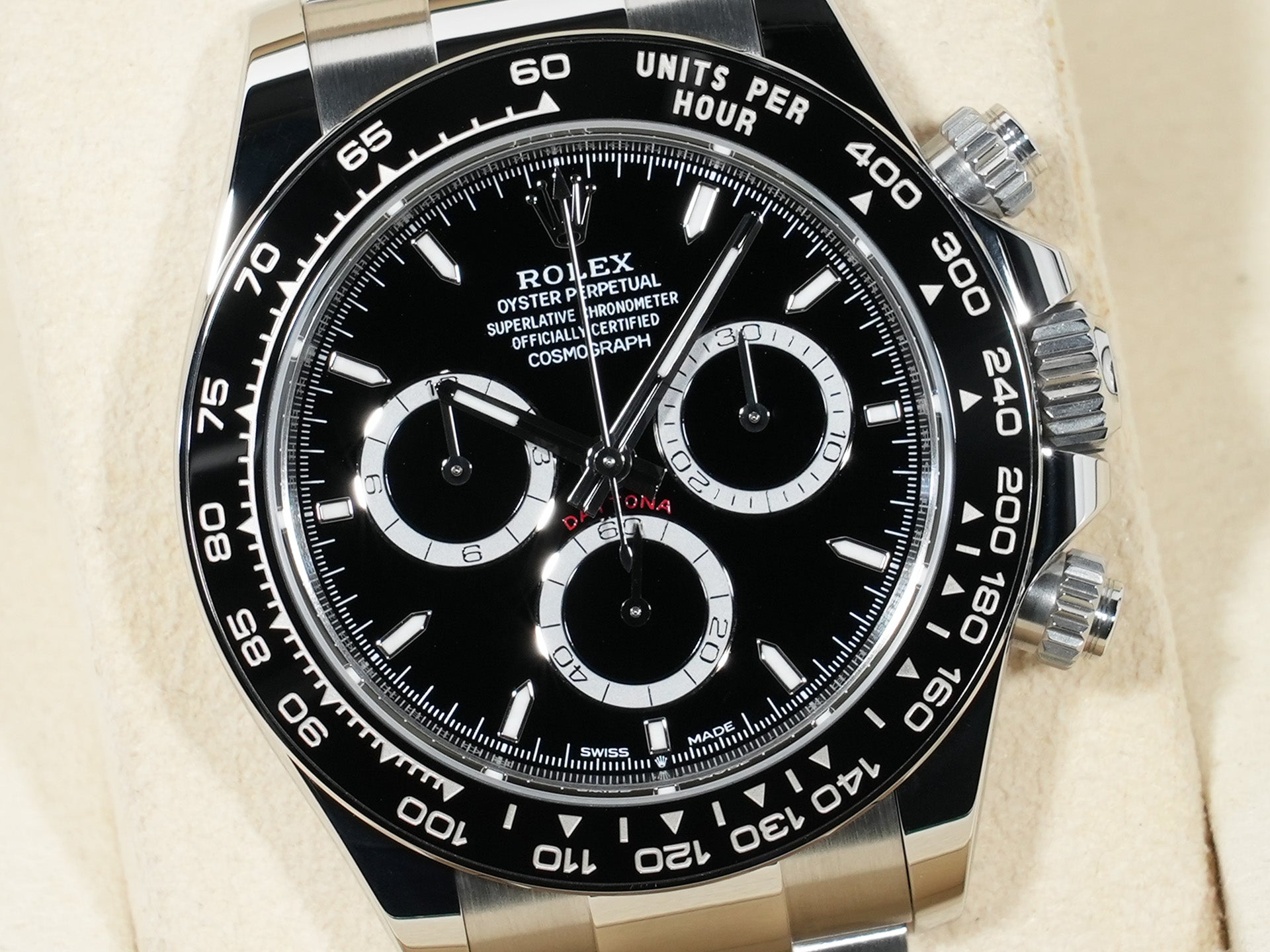 Rolex Daytona Ref. 126500LN Stainless Steel Black Dial Unused 463ehktk