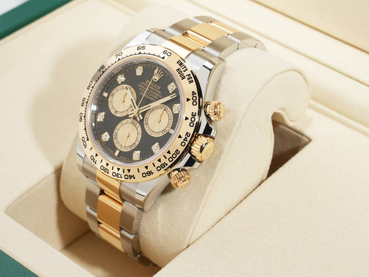 ロレックス デイトナ Ref.126503G ステンレススチール/イエローゴールド ブラックxゴールデンx8Pダイヤ文字盤 未使用 u53ywzsk