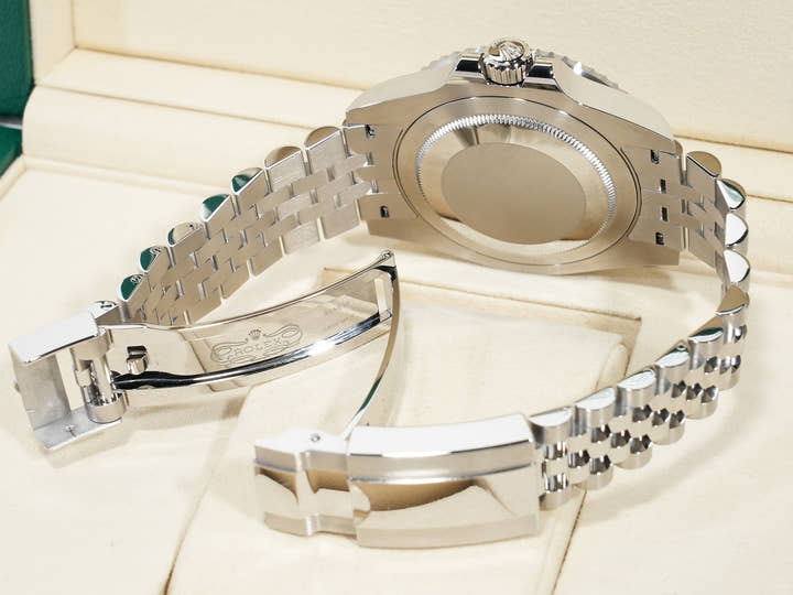 Rolex GMT-Master II Ref.126710GRNR Stainless Steel Black Dial Jubilee Bracelet Unused jn5vvee5