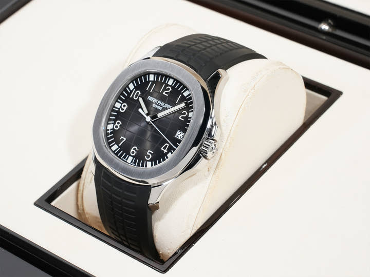 パテックフィリップ アクアノート Ref.5167A-001 ステンレススチール ブラック文字盤 美中古 76uhq46k