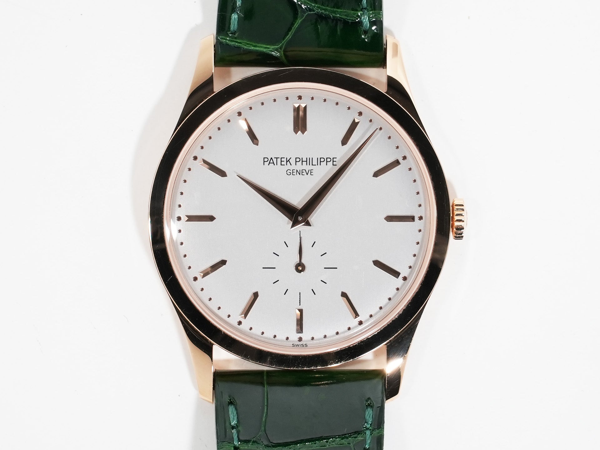 パテックフィリップ カラトラバ Ref.5196R-001 ローズゴールド シルバー文字盤 美品 m3uxbdds