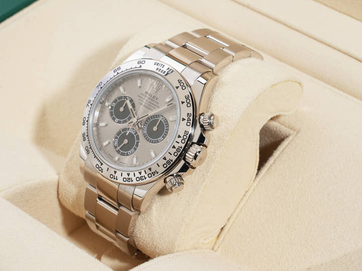 Rolex Daytona Ref. 116509 White Gold Steel x Black Dial Used z7gnu9ju