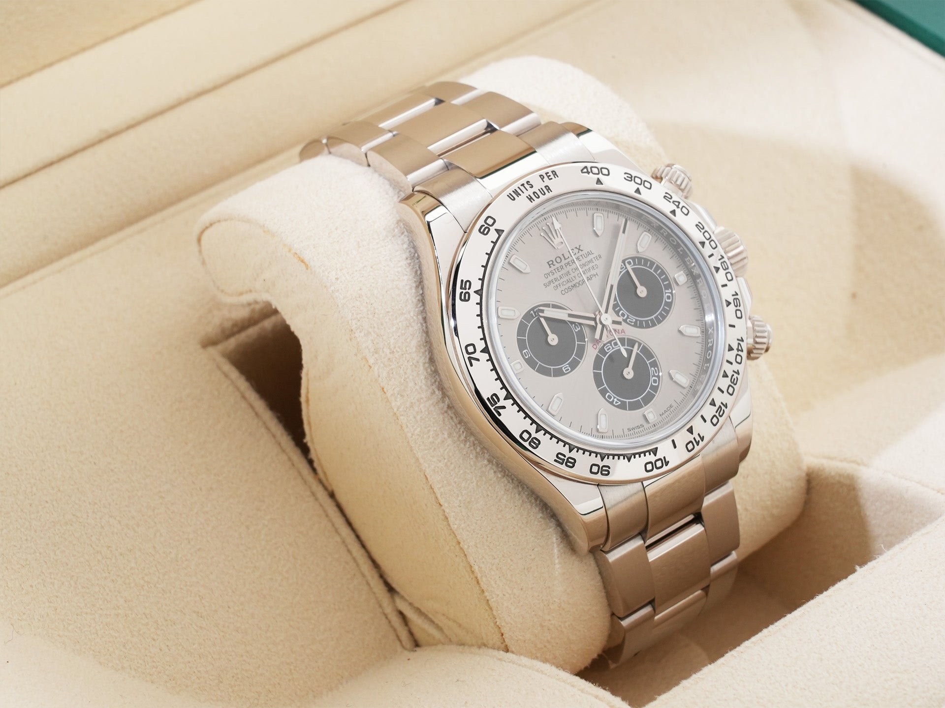 Rolex Daytona Ref. 116509 White Gold Steel x Black Dial Used z7gnu9ju