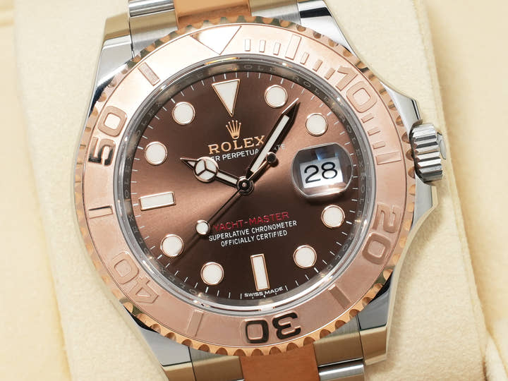 ROLEX Yacht-Master 40 Ref.116621 Stainless Steel/Everose Gold Chocolate Dial Unused vs9ggigb