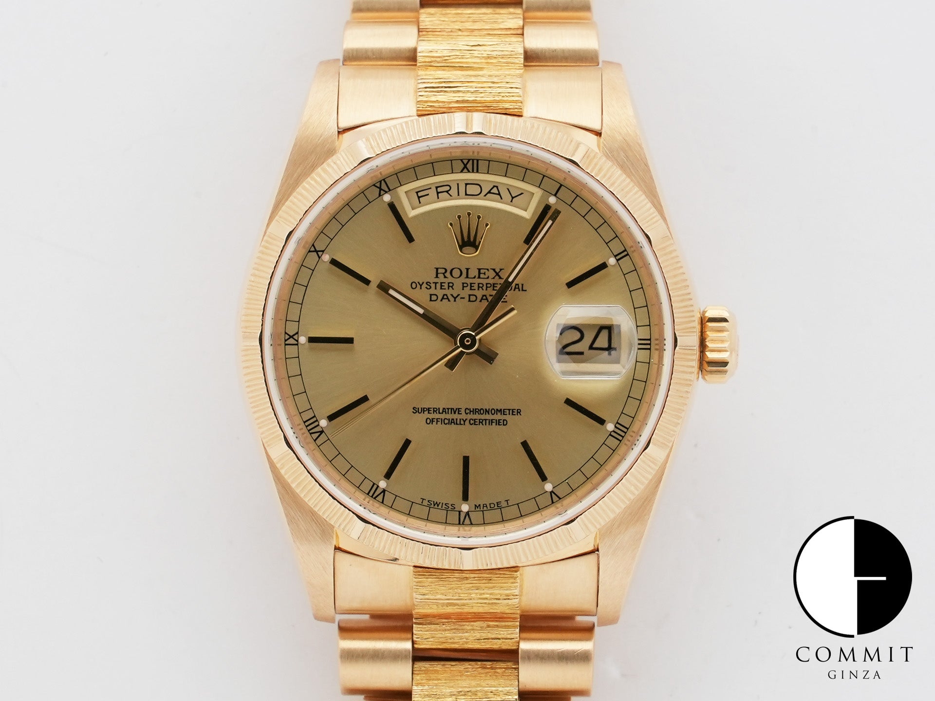 ロレックス デイデイト Ref.18078 イエローゴールド シャンパン文字盤 中古 mx2ctwye