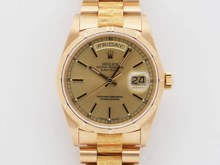 ROLEX Day-Date Ref.18078 Yellow Gold Champagne Dial Used mx2ctwye
