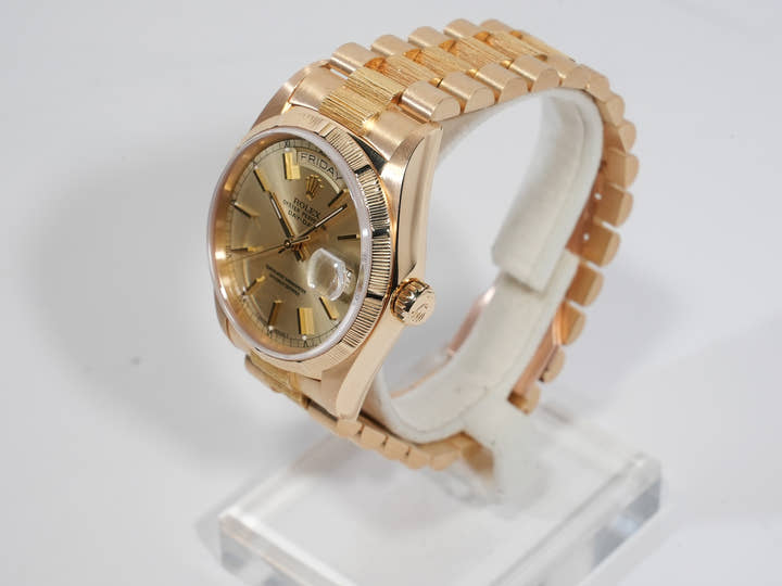 ROLEX Day-Date Ref.18078 Yellow Gold Champagne Dial Used mx2ctwye