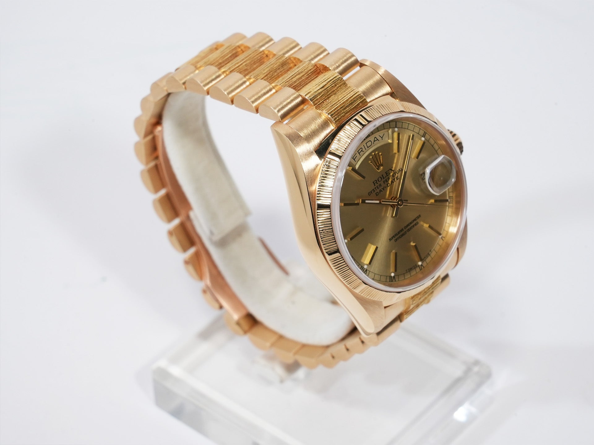 ROLEX Day-Date Ref.18078 Yellow Gold Champagne Dial Used mx2ctwye