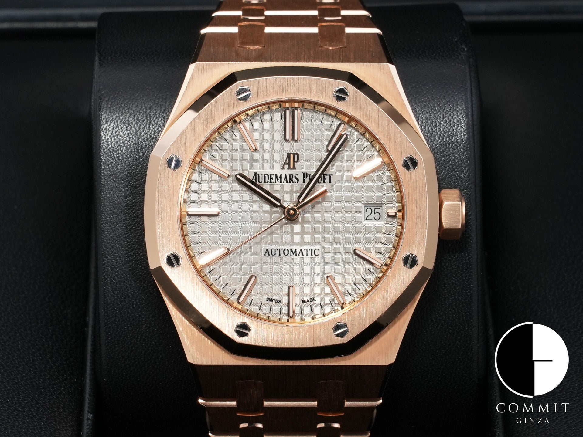 オーデマピゲ ロイヤルオーク Ref.15450OR.OO.1256OR.01 ピンクゴールド グレー文字盤 美中古 yhxpf3qu