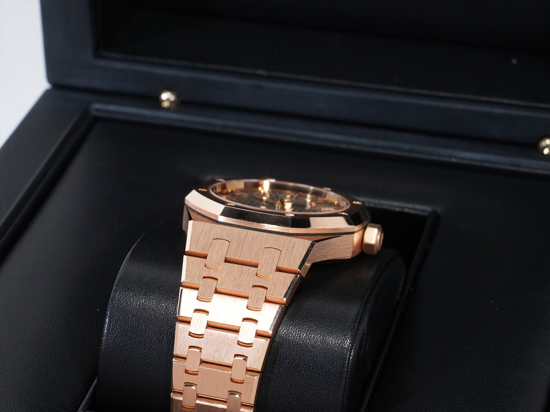Audemars Piguet Royal Oak Ref.15450OR.OO.1256OR.01 Pink Gold Gray Dial Excellent Used yhxpf3qu