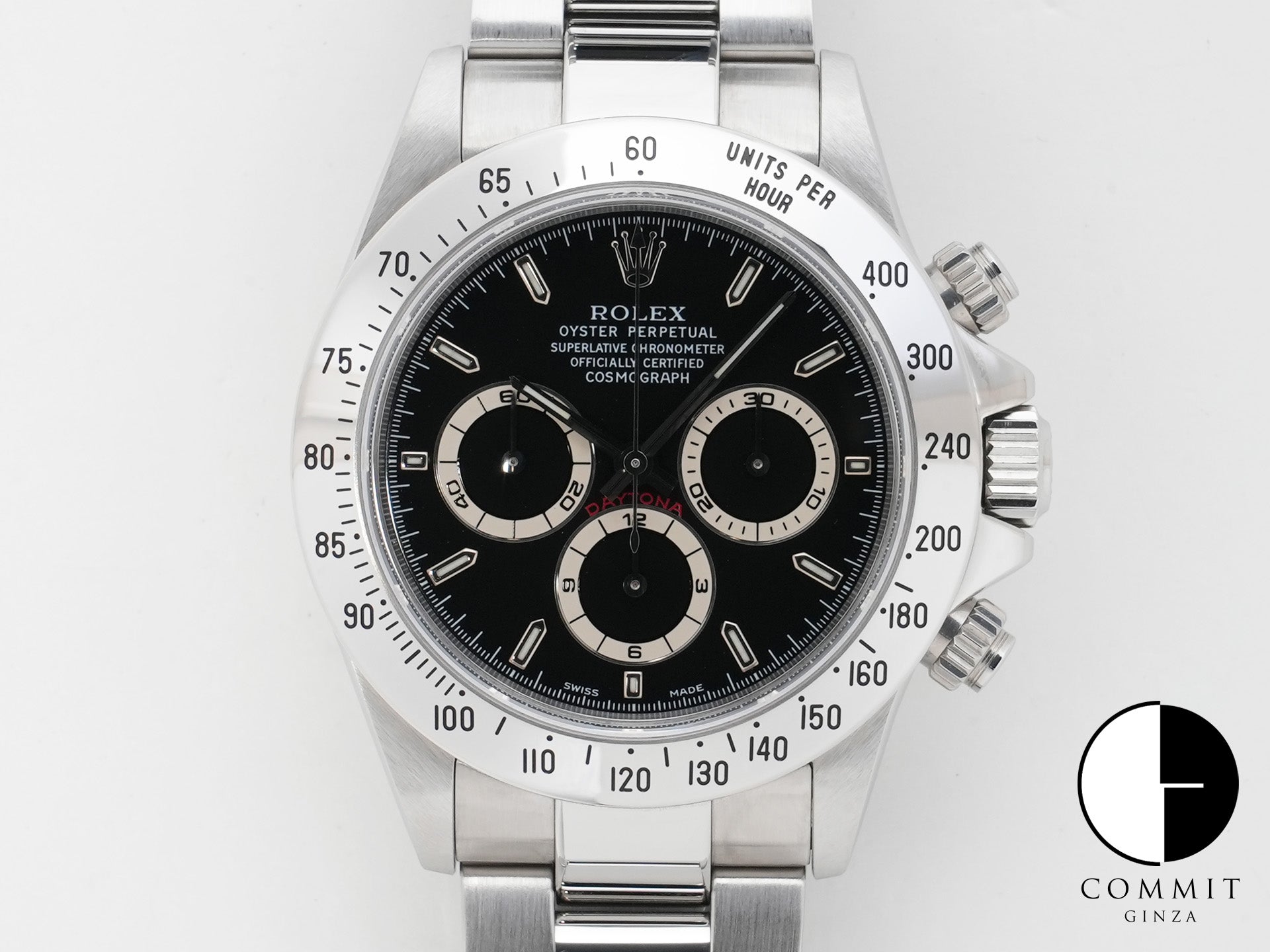 ROLEX Daytona El Primero Ref.16520 Stainless Steel Black Dial Excellent Condition 4bb724z4