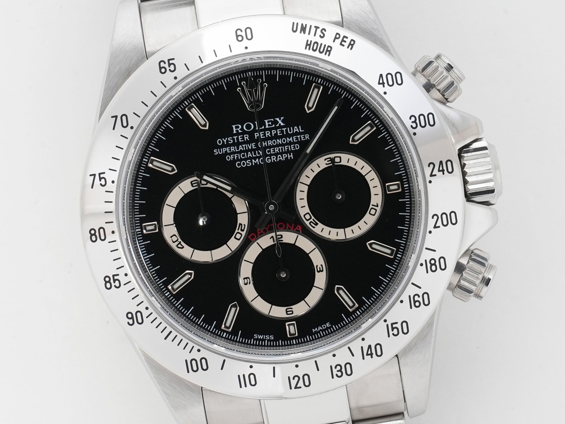 ROLEX Daytona El Primero Ref.16520 Stainless Steel Black Dial Excellent Condition 4bb724z4