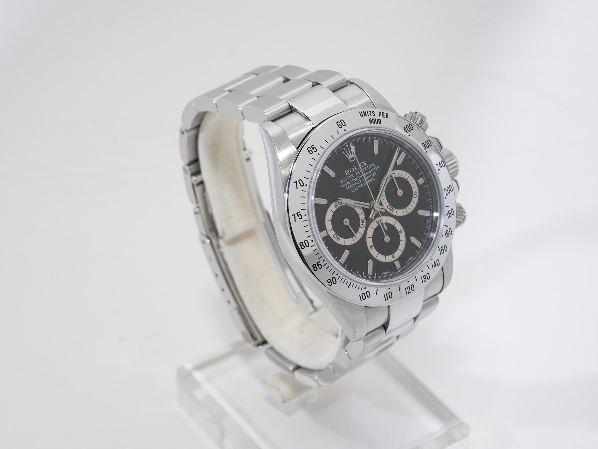 ROLEX Daytona El Primero Ref.16520 Stainless Steel Black Dial Excellent Condition 4bb724z4