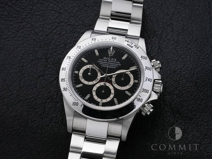 ROLEX Daytona El Primero Ref.16520 Stainless Steel Black Dial Excellent Condition 4bb724z4