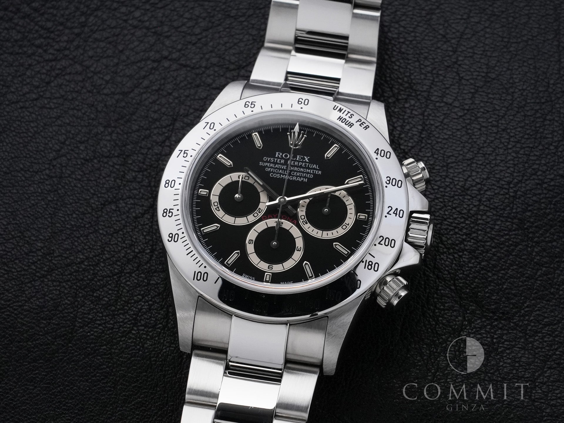 ROLEX Daytona El Primero Ref.16520 Stainless Steel Black Dial Excellent Condition 4bb724z4