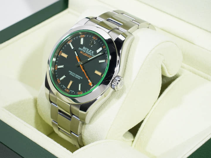 Rolex Milgauss Ref. 116400GV Stainless Steel Black Dial Pre-Owned ngr3yrii