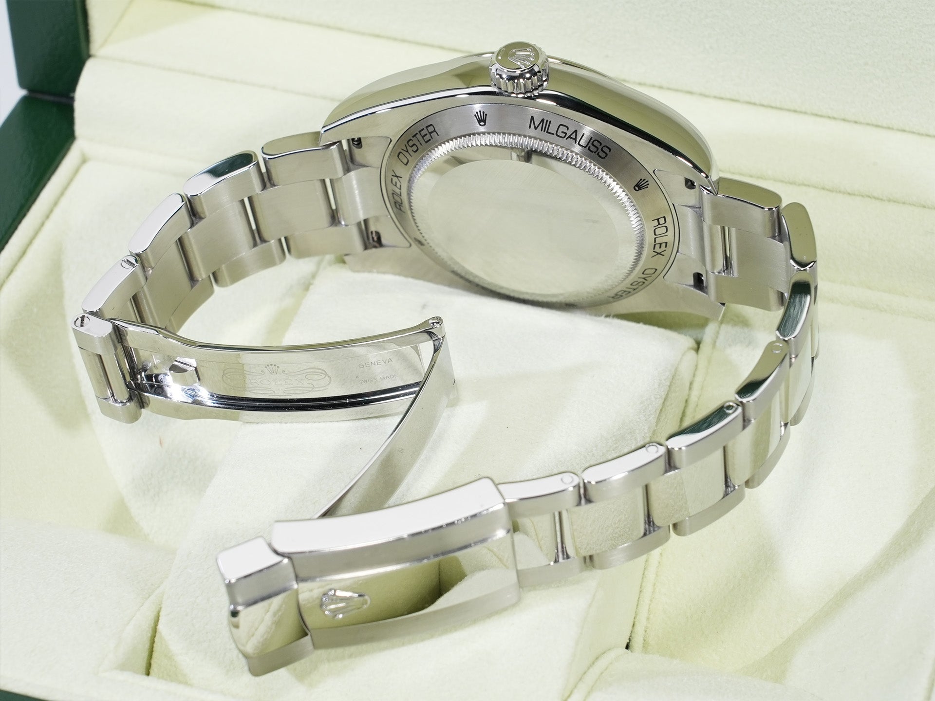 Rolex Milgauss Ref. 116400GV Stainless Steel Black Dial Pre-Owned ngr3yrii