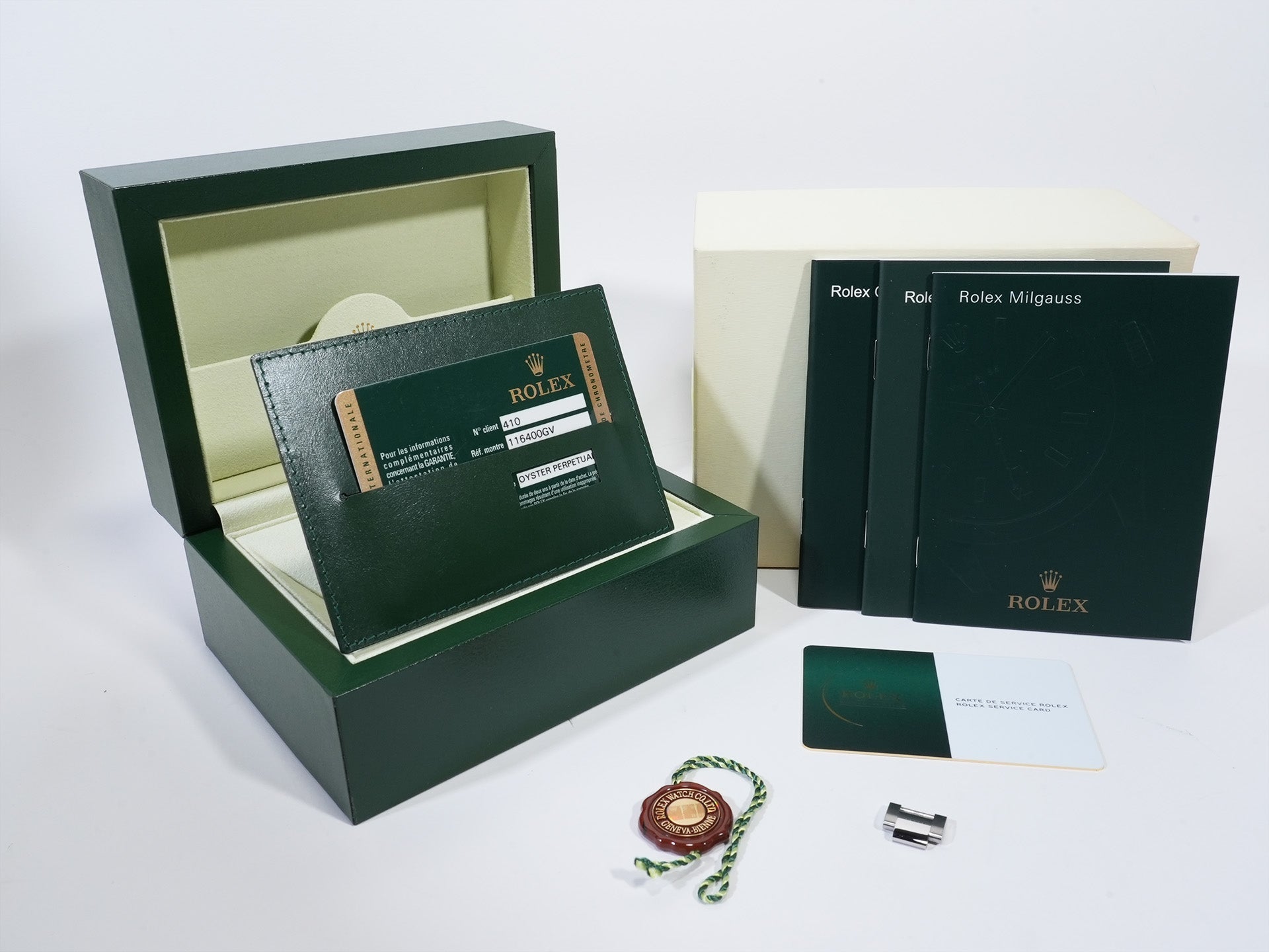 Rolex Milgauss Ref. 116400GV Stainless Steel Black Dial Pre-Owned ngr3yrii