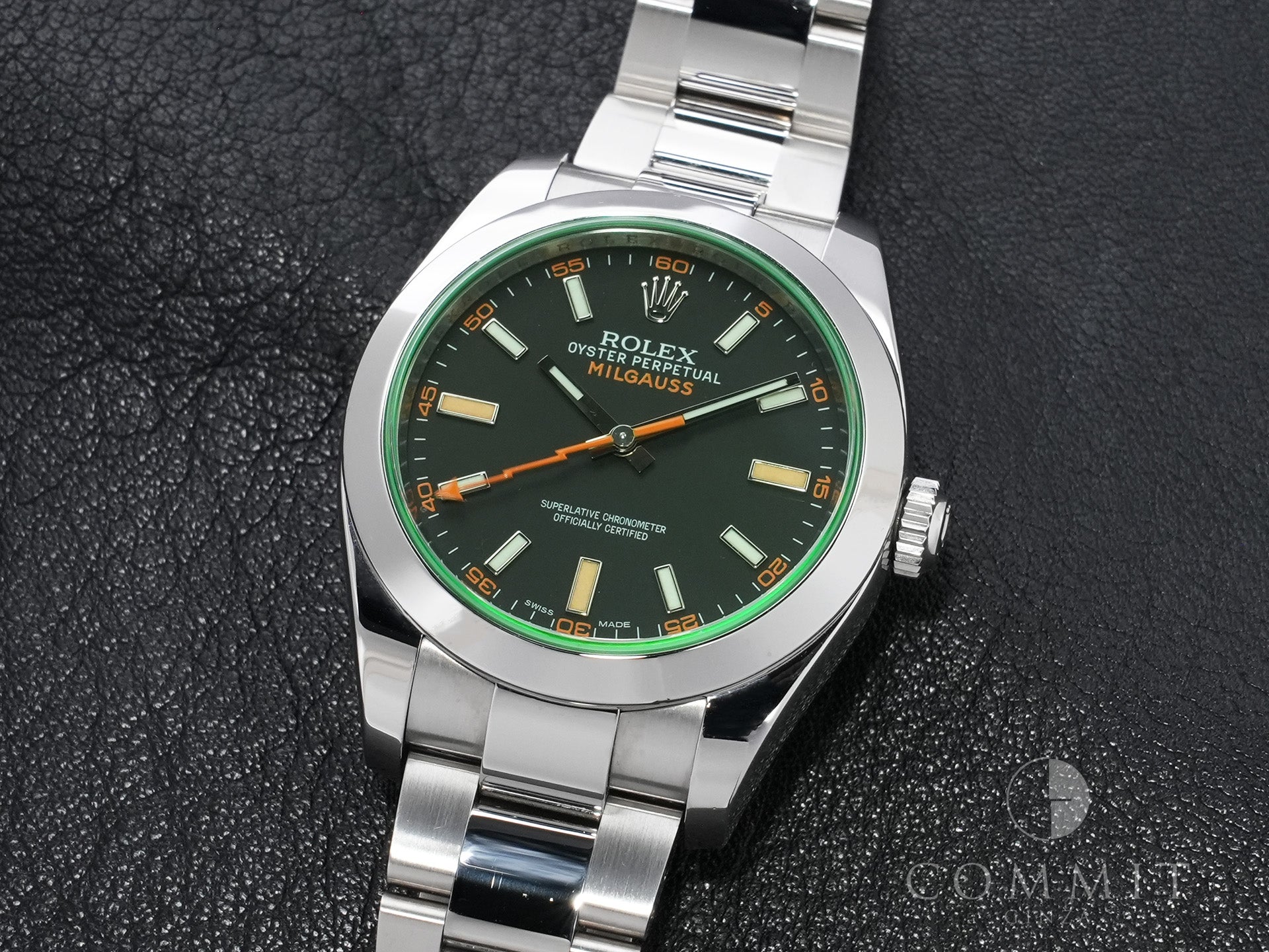 Rolex Milgauss Ref. 116400GV Stainless Steel Black Dial Pre-Owned ngr3yrii