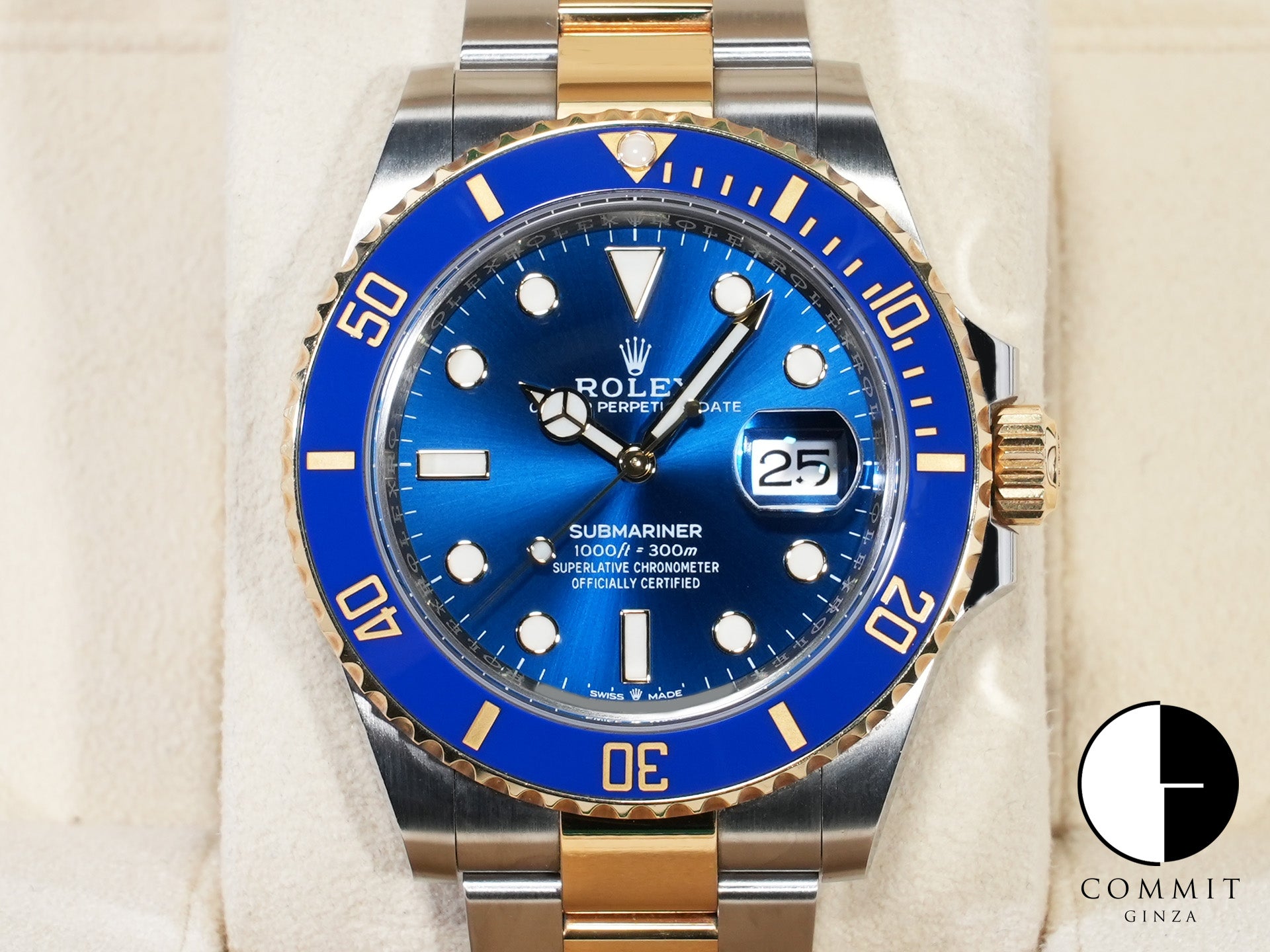 ロレックス サブマリーナー デイト Ref.126613LB ステンレススチール/イエローゴールド ブルー文字盤 中古 sxynj695