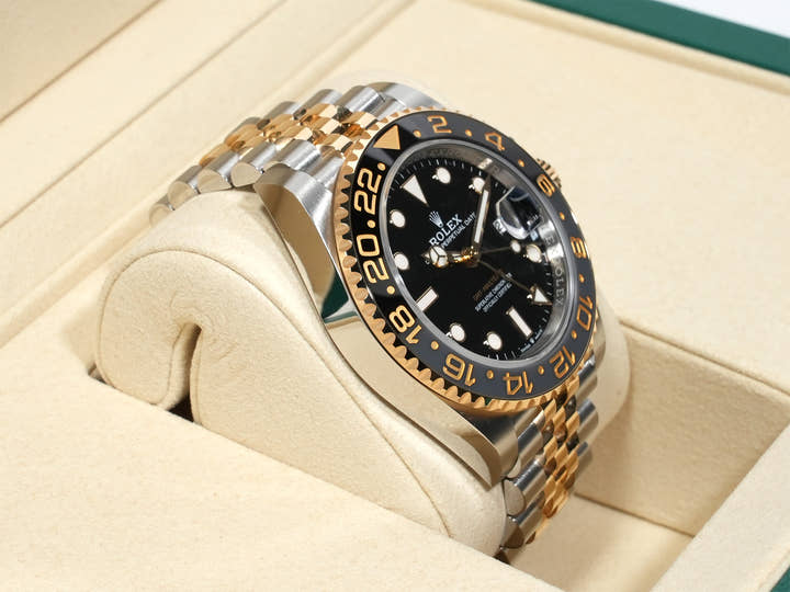 Rolex GMT-Master II Ref.126713GRNR Stainless Steel/Yellow Gold Black Dial Jubilee Bracelet Unused mmjzd83h